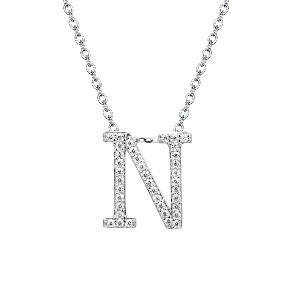 Letters Moissanite Necklace