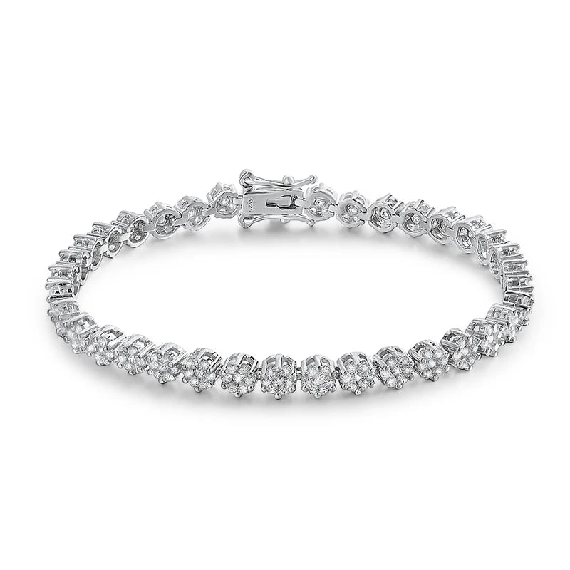 Dahlia Moissanite Tennis Bracelet