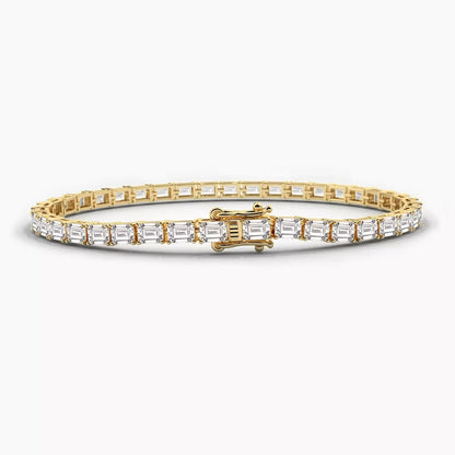 Elysia Emerald Cut Tennis Lab-Grown Diamond Bracelet