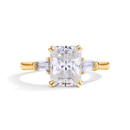 Inaya Radiant & Emerald Cut Moissanite Ring