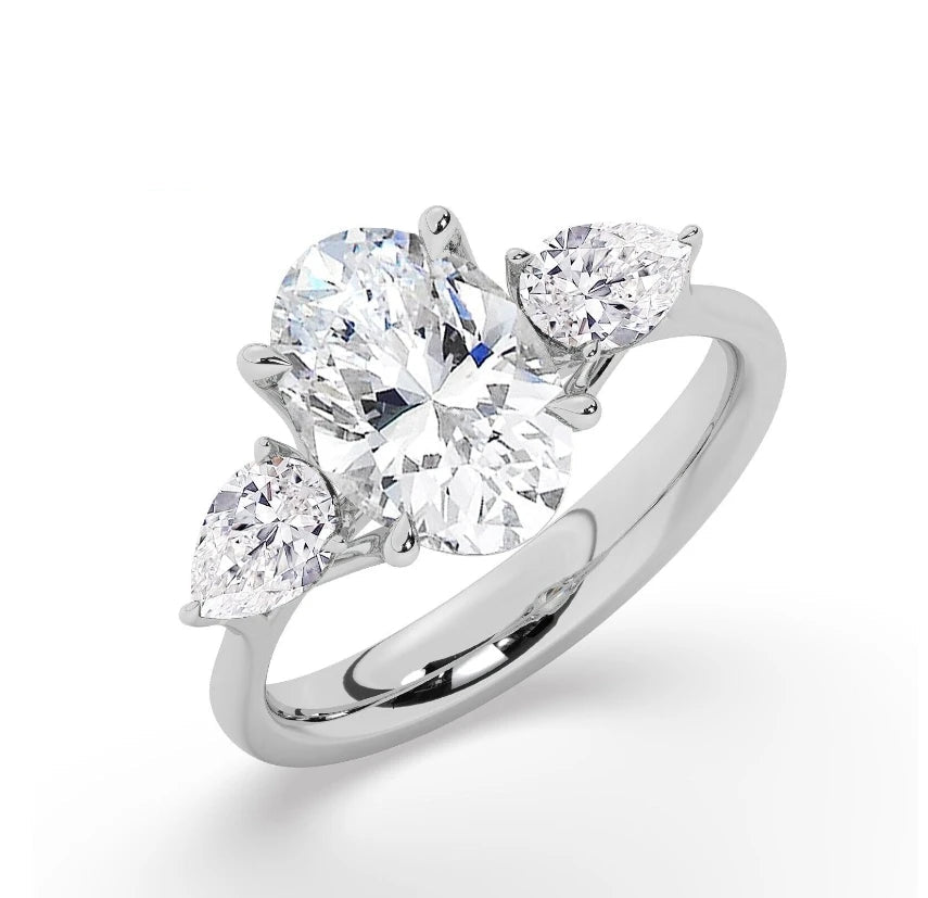 Mirella Solitaire Lab-Grown Diamond Oval Cut Ring