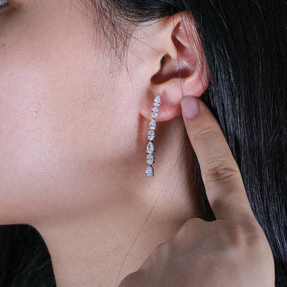 Sofia Oval/Pear Cut Lab-Grown Diamond Earring