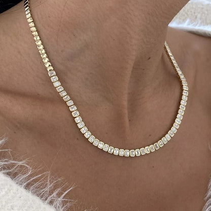 Farida Lab-Grown Diamond Tennis Necklace