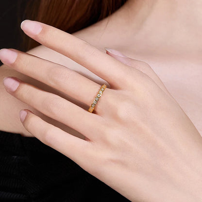Chau-met Moissanite Honeycomb Ring