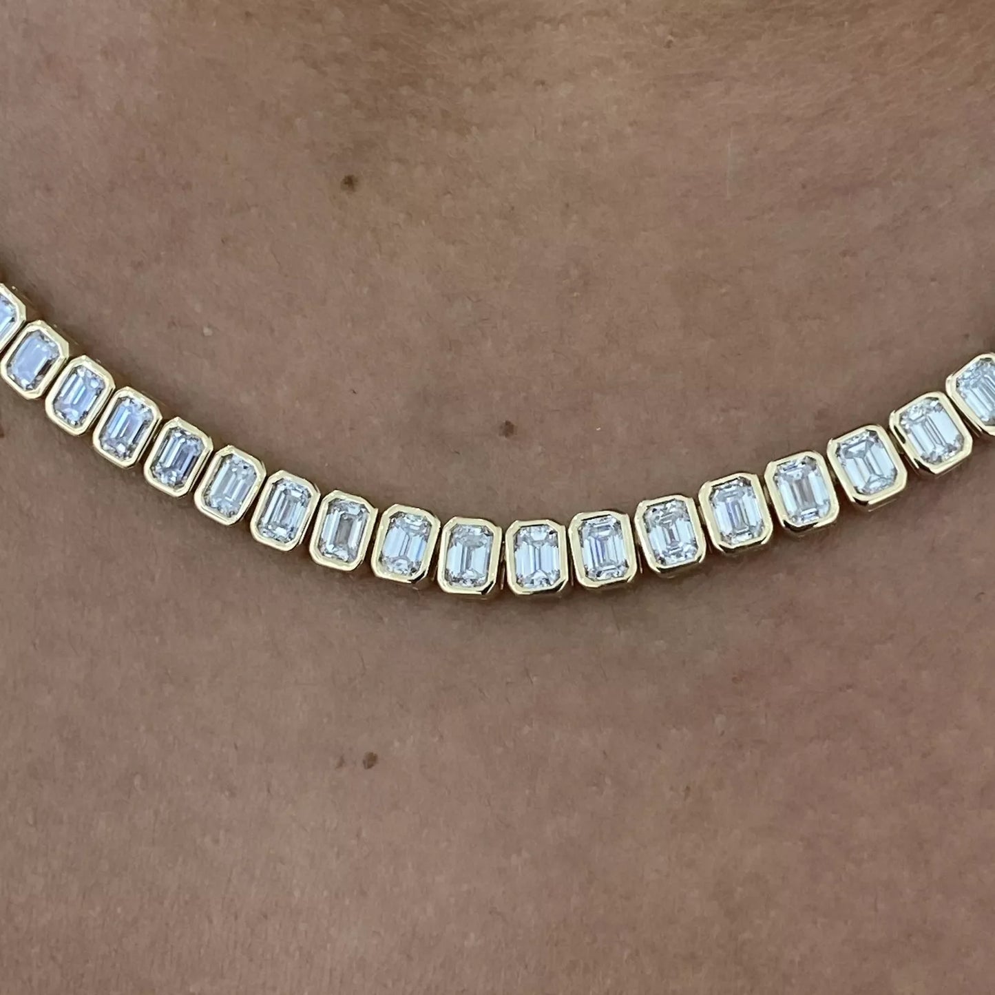 Farida Lab-Grown Diamond Tennis Necklace