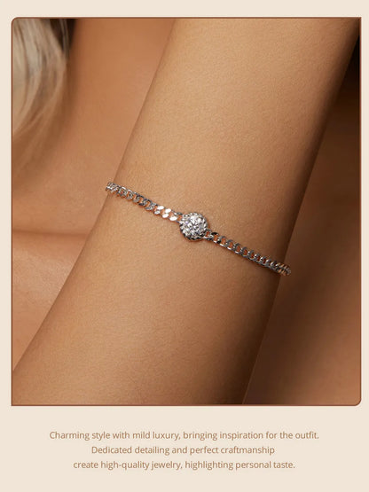 Juliette Adjustable Moissanite Bracelet