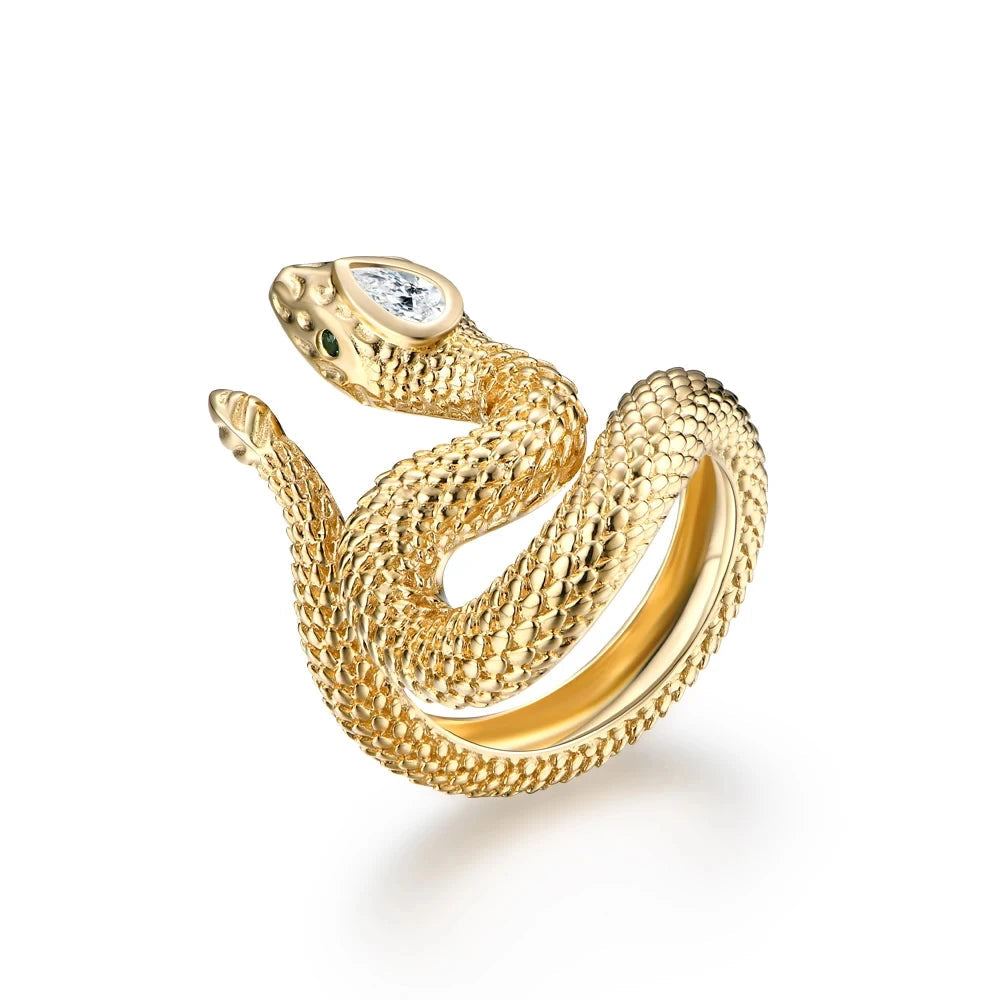 Adaline Moissanite Snake Ring