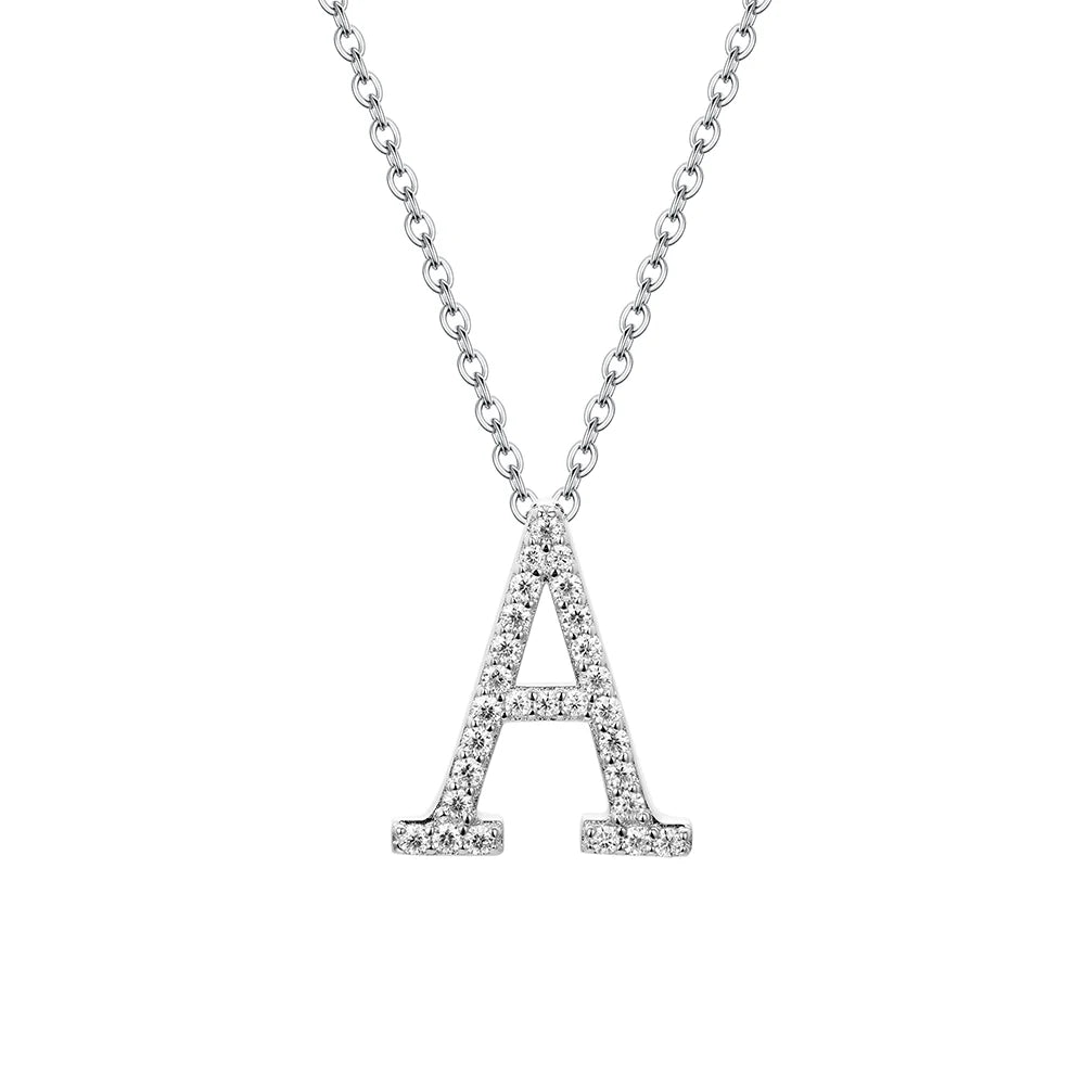 Letters Moissanite Necklace