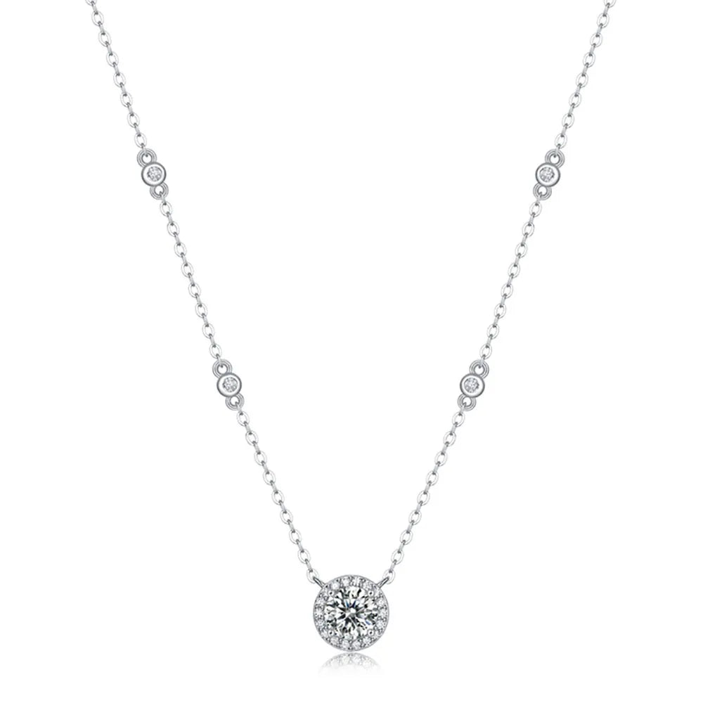 Quinn Moissanite Dot Starlight Necklace