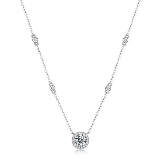 Quinn Moissanite Dot Starlight Necklace