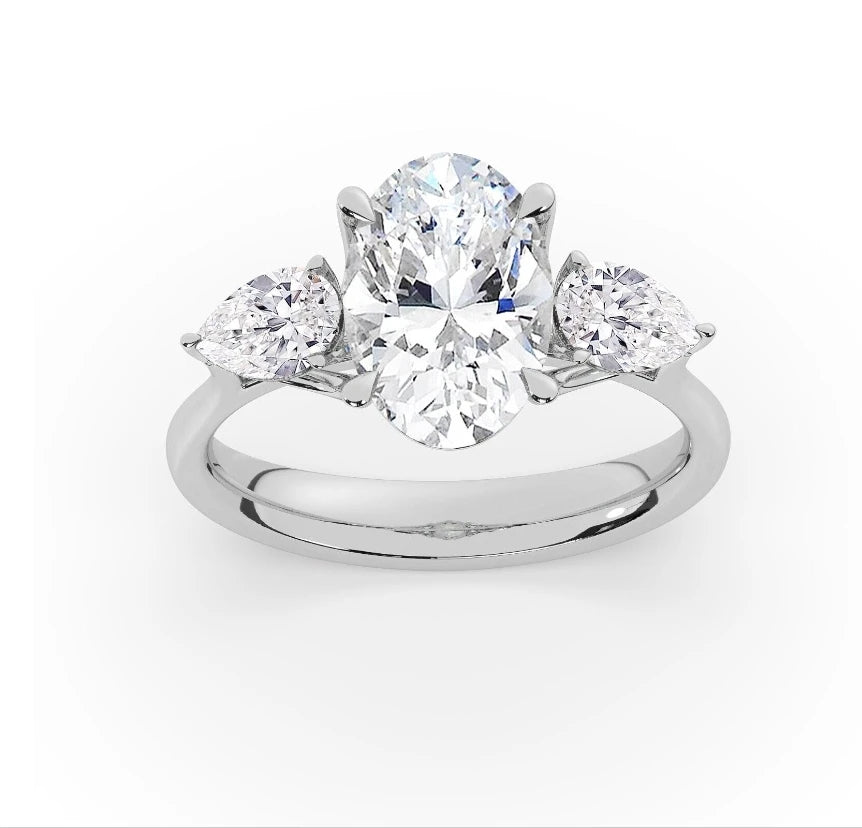 Mirella Solitaire Lab-Grown Diamond Oval Cut Ring