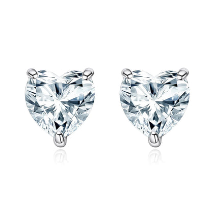 Joud Heart Shape Moissanite Earrings