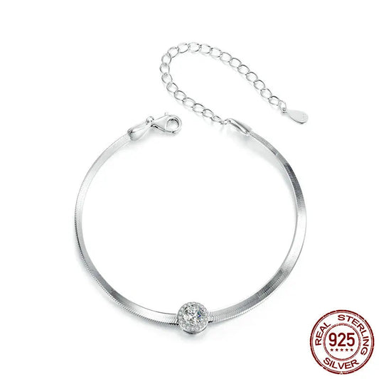 Medusa Moissanite Snake Chain Bracelet