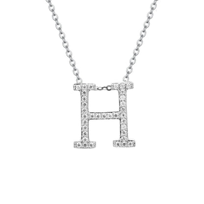 Letters Moissanite Necklace