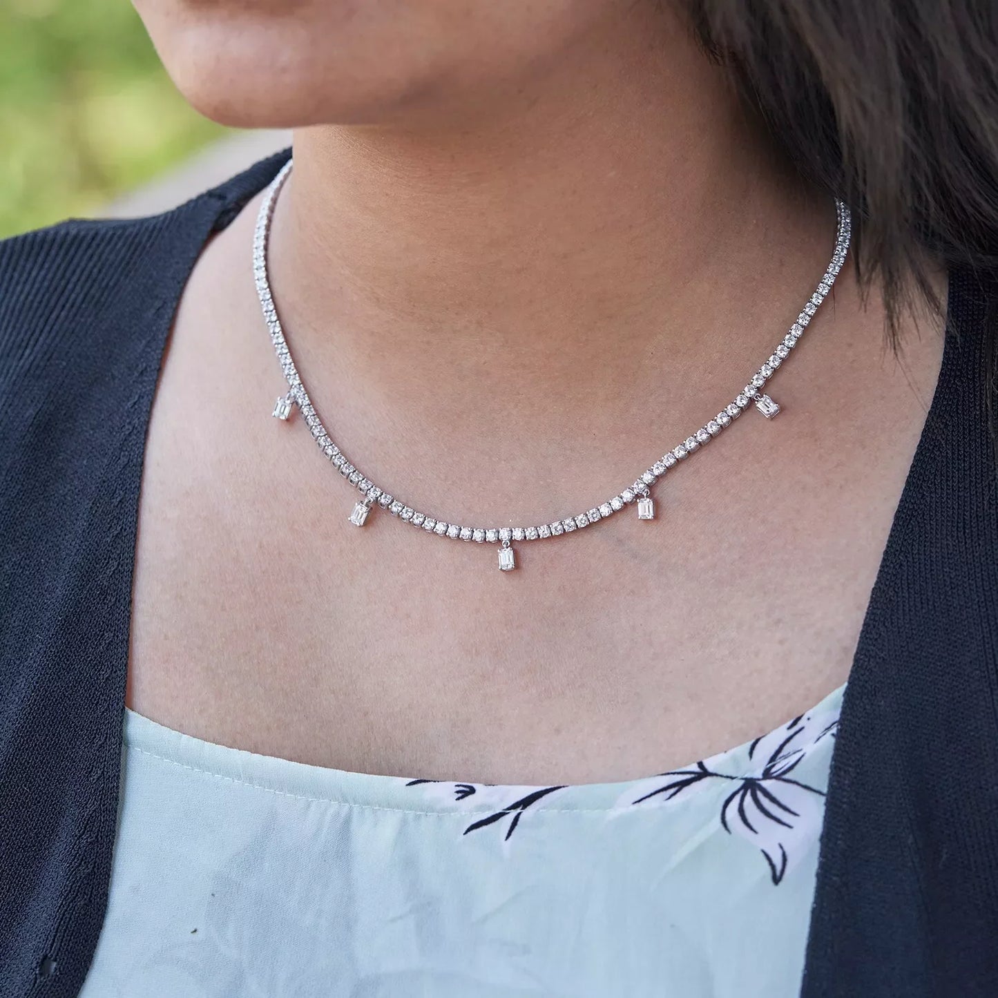 Maya Tennis Lab-Grown Diamond Necklace