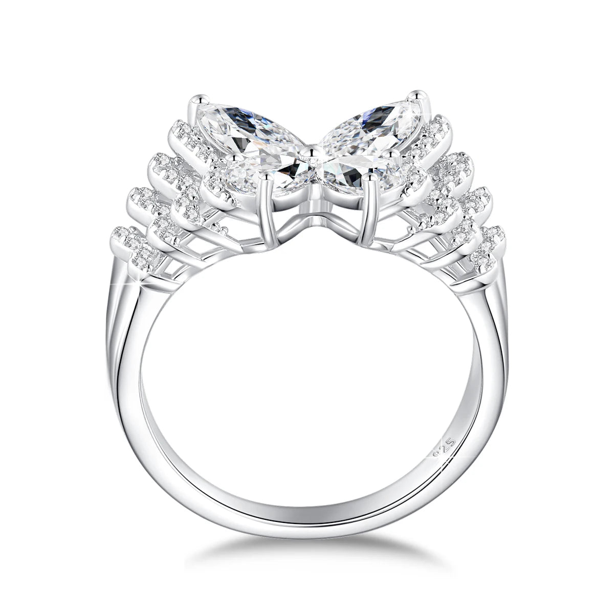 Butterfly Moissanite Ring