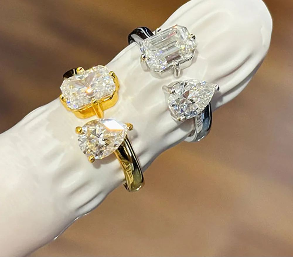 خاتم تشياماكا المويسانيت بقصة الزمرد والكمثري