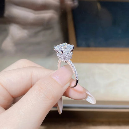 Clara Asscher Cut Moissanite Ring