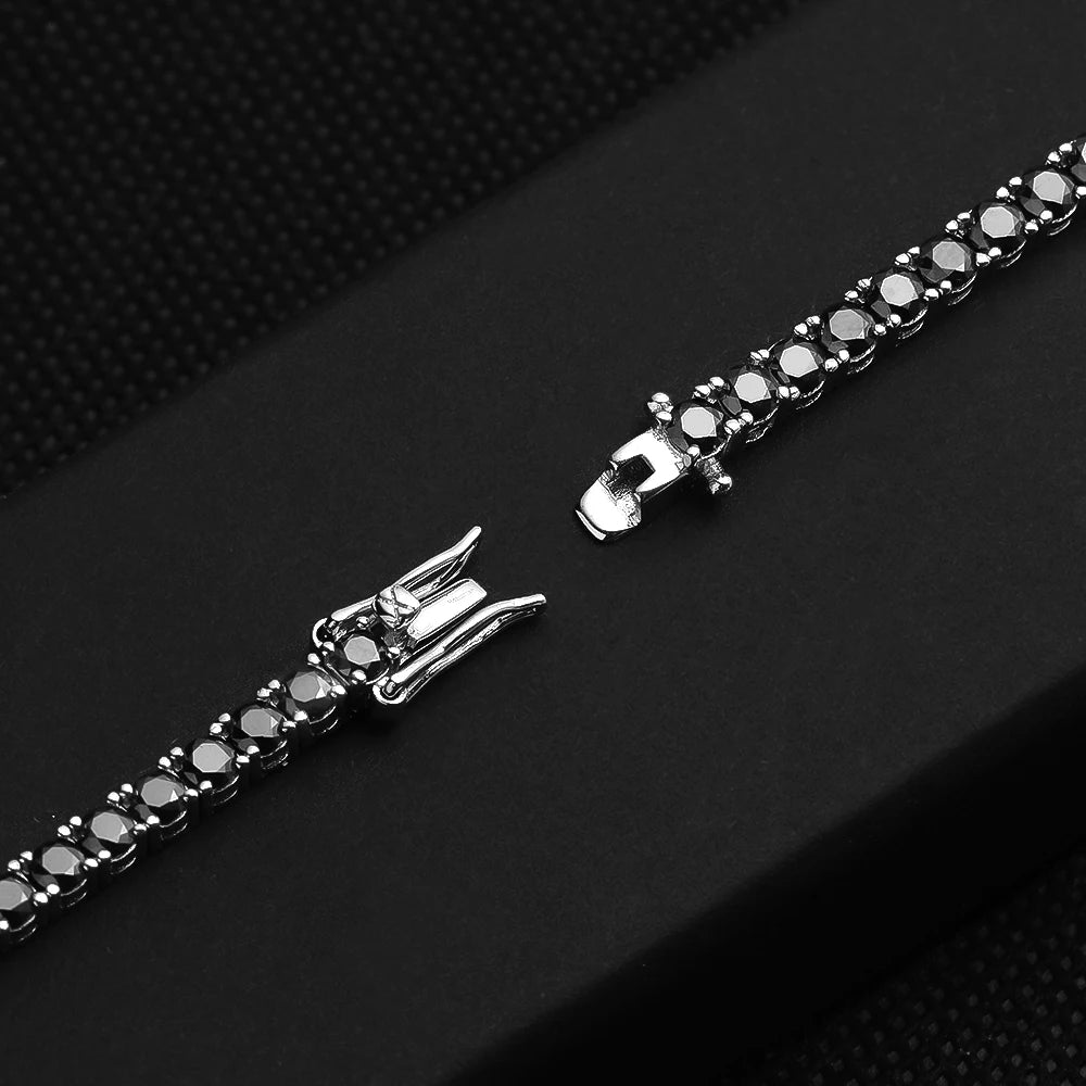 Margot Black Moissanite Tennis Bracelet