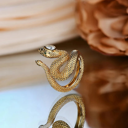 Adaline Moissanite Snake Ring