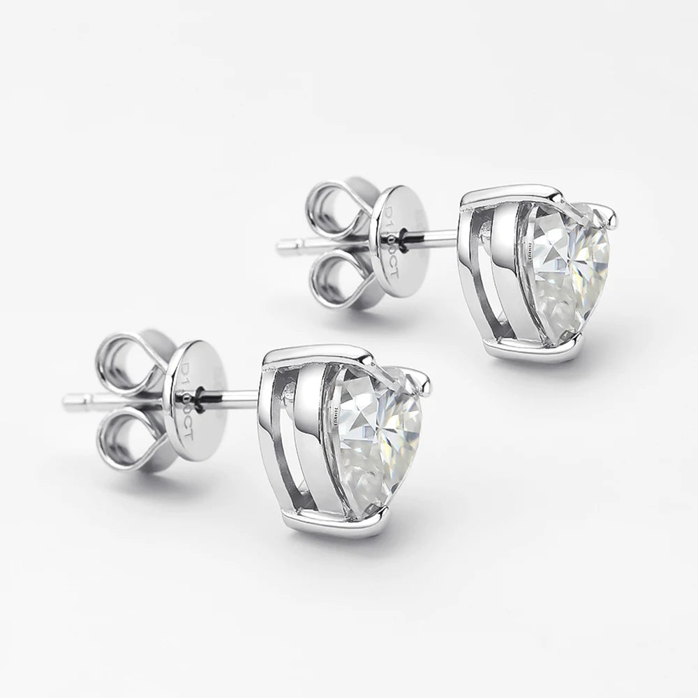 Joud Heart Shape Moissanite Earrings