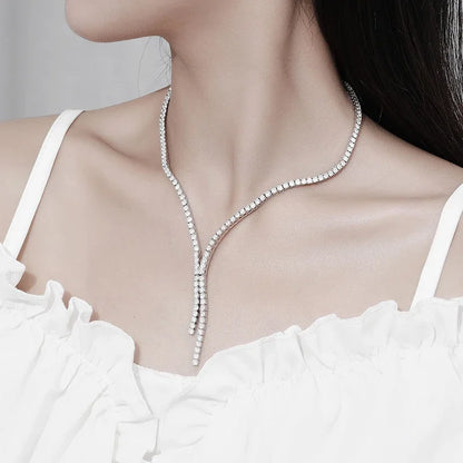 Bisola Moissanite Tennis Necklace