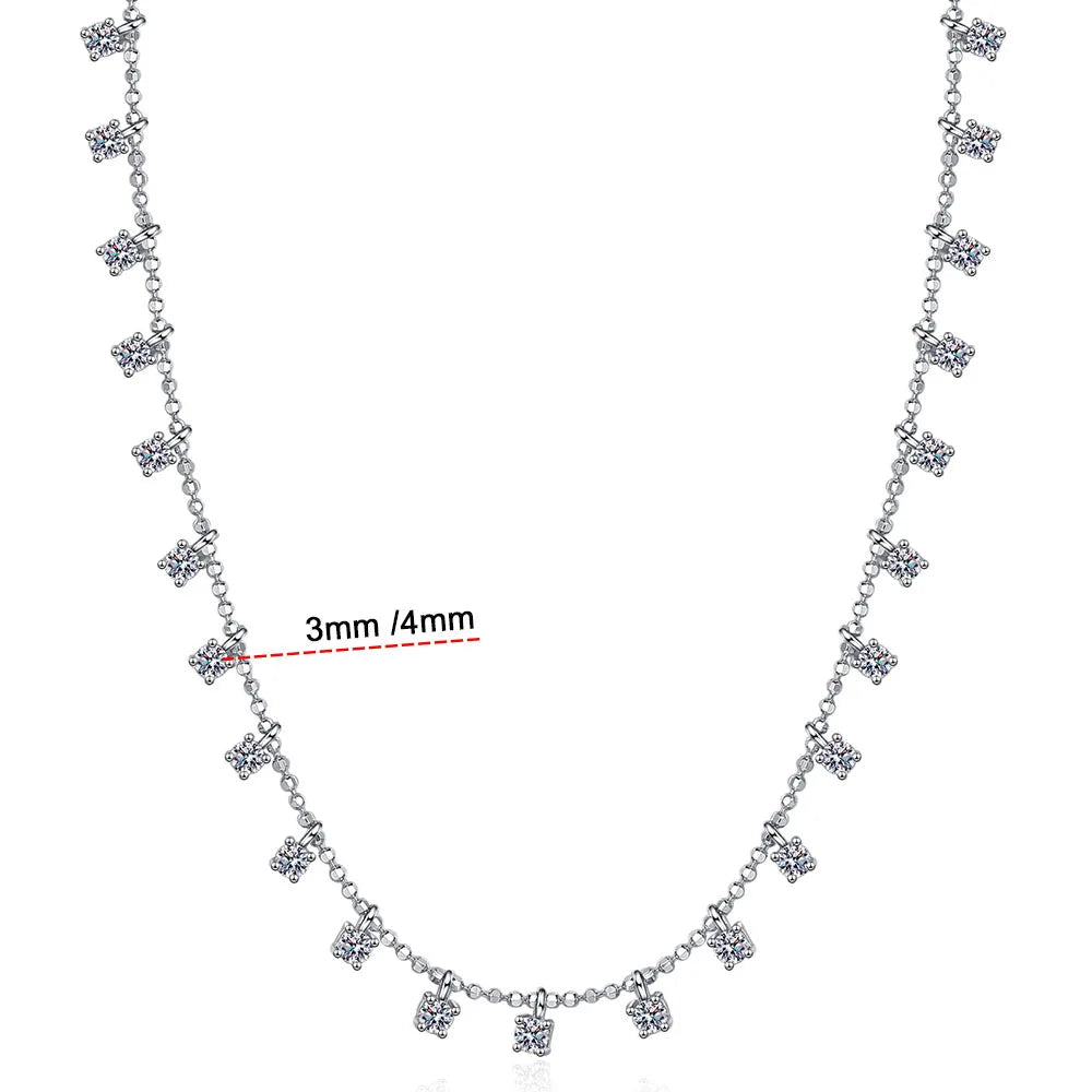 Skye Moissanite Brilliant Necklace