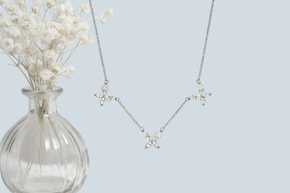 Dalitso Butterfly Marquise-Cut Moissanite Necklaces