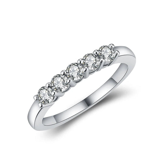 Lydia Solitaire Moissanite Bubble Ring