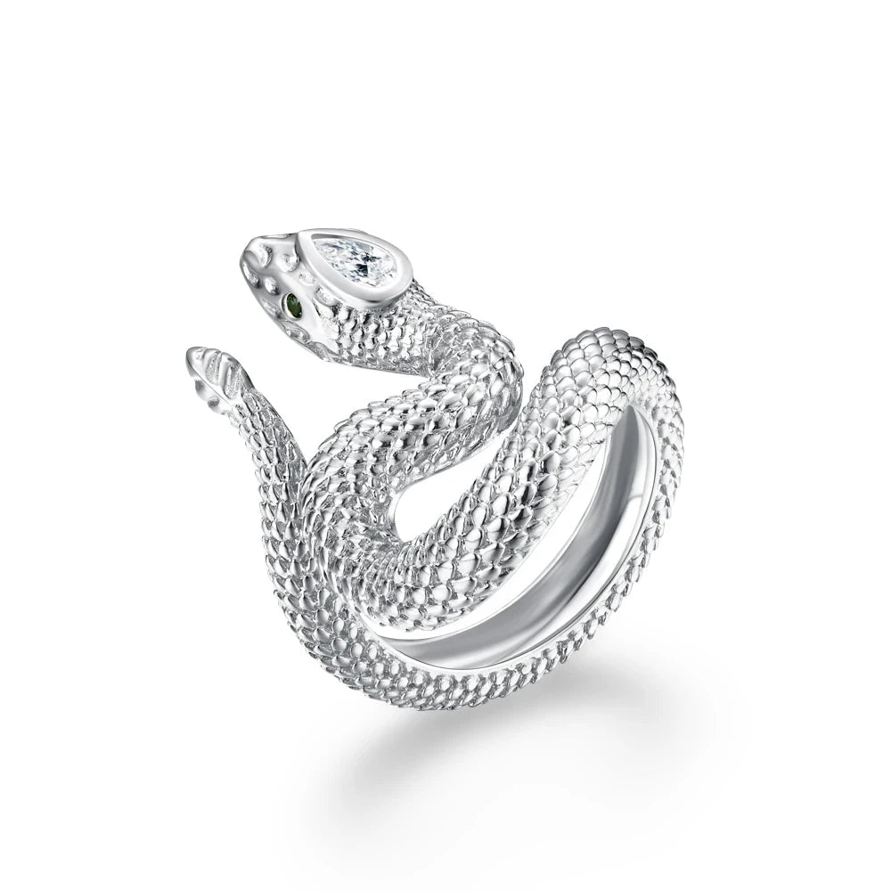 Adaline Moissanite Snake Ring