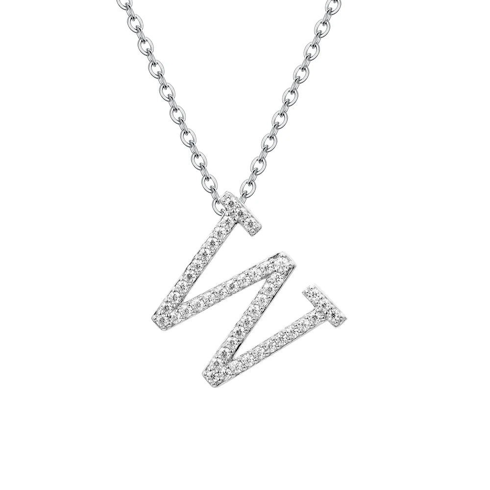 Letters Moissanite Necklace