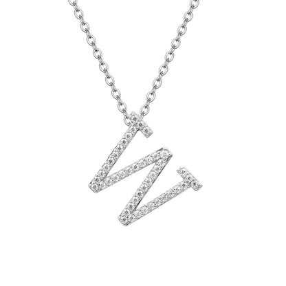 Letters Moissanite Necklace