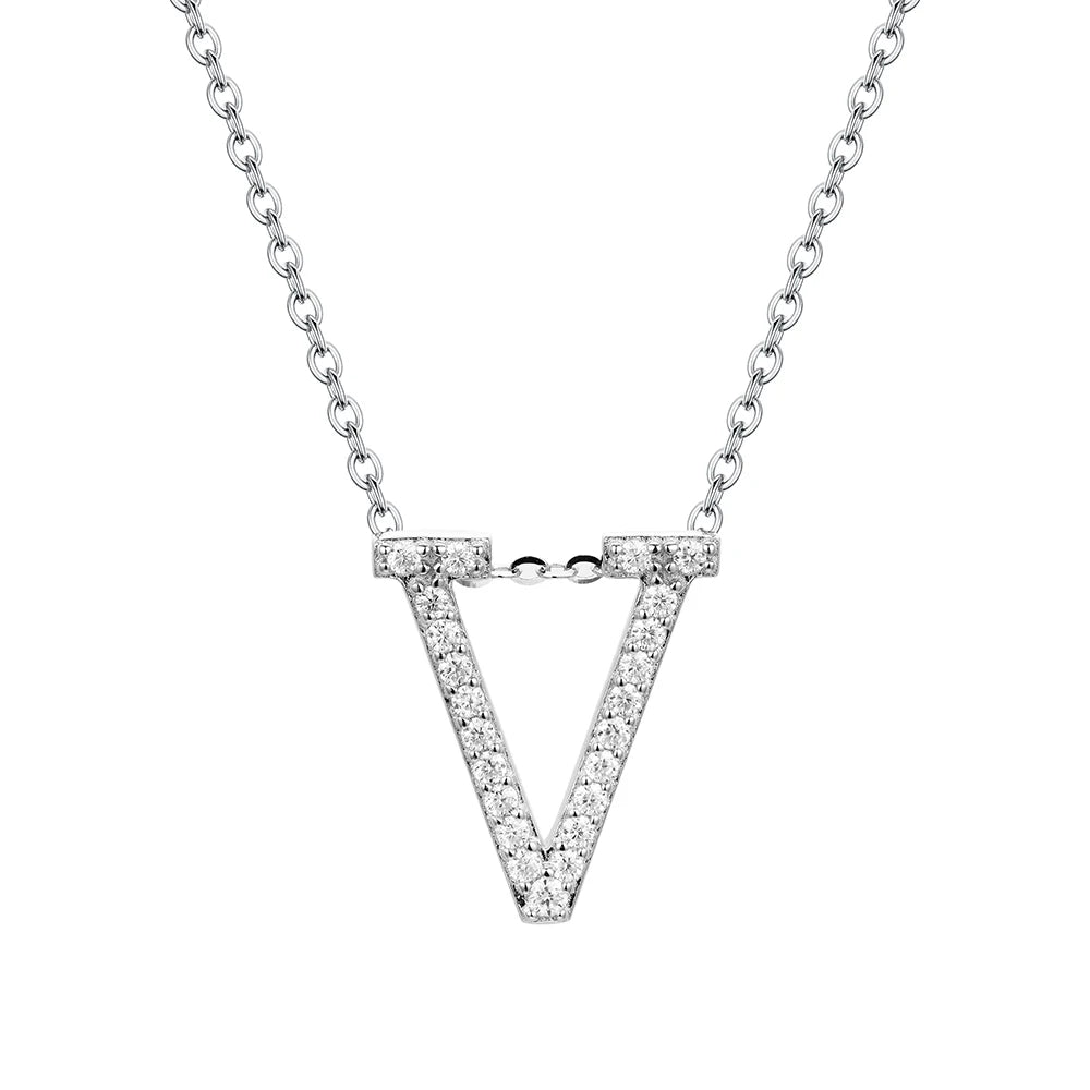 Letters Moissanite Necklace