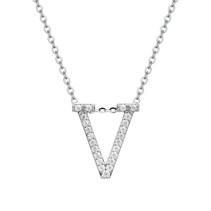 Letters Moissanite Necklace