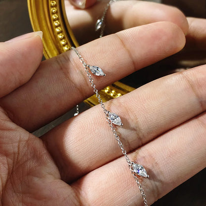 Amara Marquise Cut Moissanite Necklace