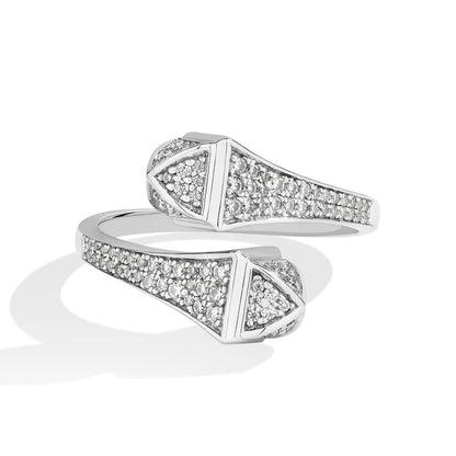 خاتم ميريلا الثعبان الثنائي من المويسانيت