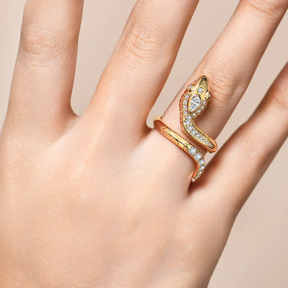 Aubrey Snake Moissanite Diamond Ring