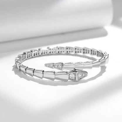 Viper Moissanite Snake Bone Bracelet