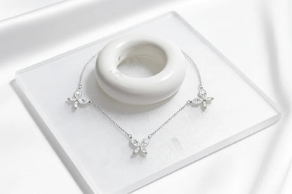 Dalitso Butterfly Marquise-Cut Moissanite Necklaces
