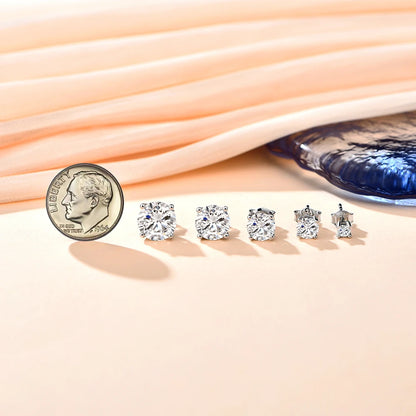 Lilia Moissanite Stud Earrings