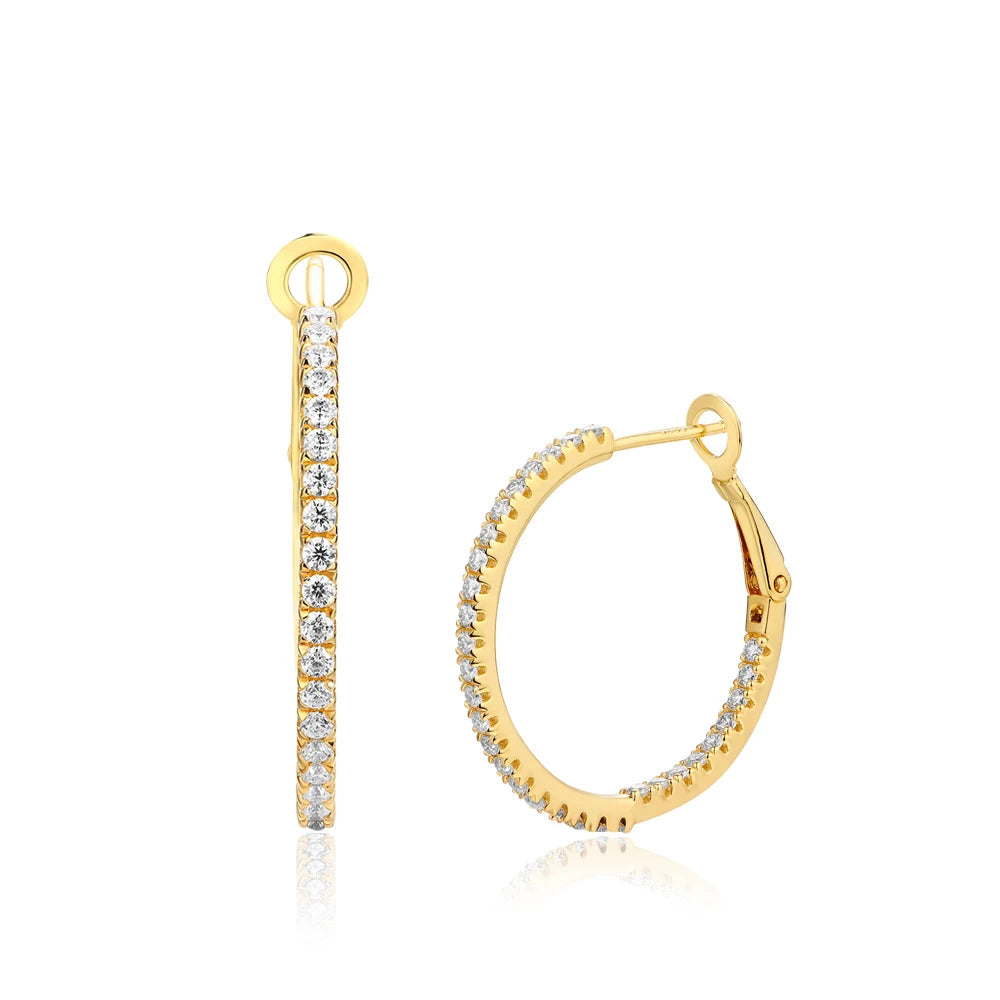 Zayna Moissanite Hoop Earring