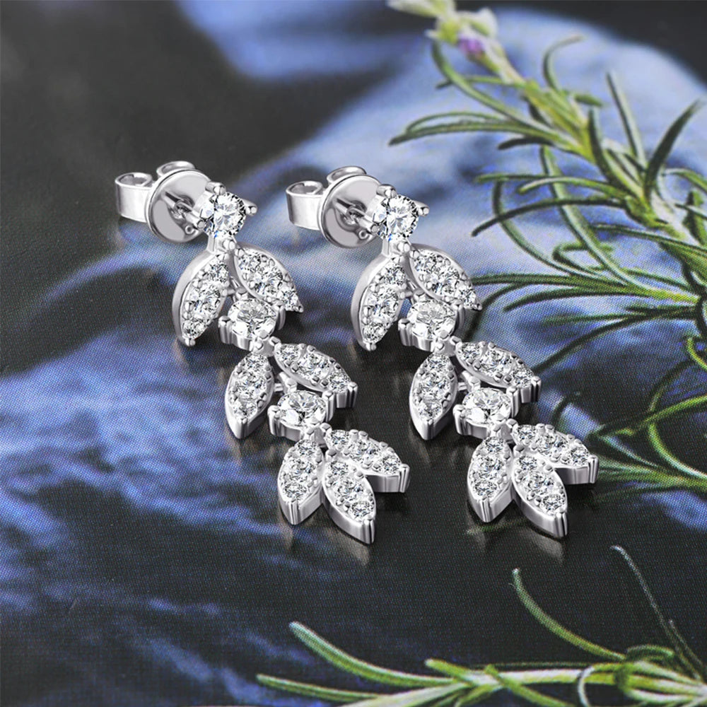 Alexis Moissanite Drop Earrings
