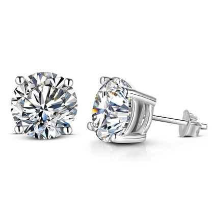 Lilia Moissanite Stud Earrings