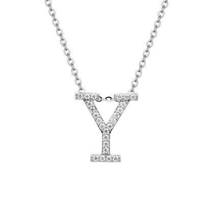 Letters Moissanite Necklace