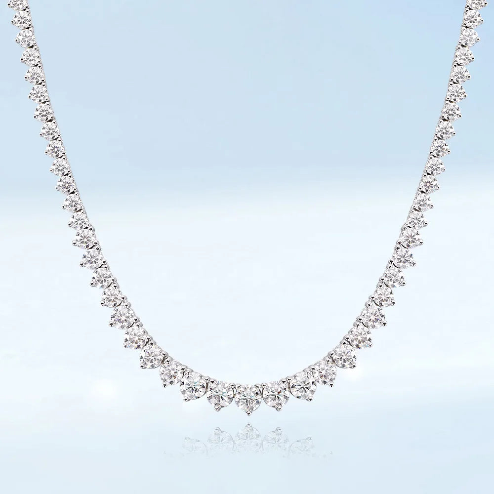 Cleo Moissanite Tennis Necklace