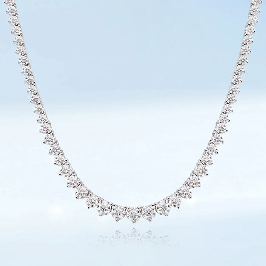 Cleo Moissanite Tennis Necklace