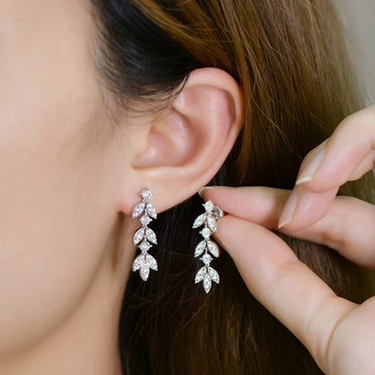 Alexis Moissanite Drop Earrings