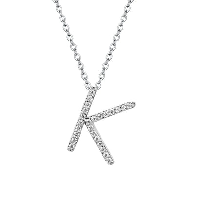 Letters Moissanite Necklace