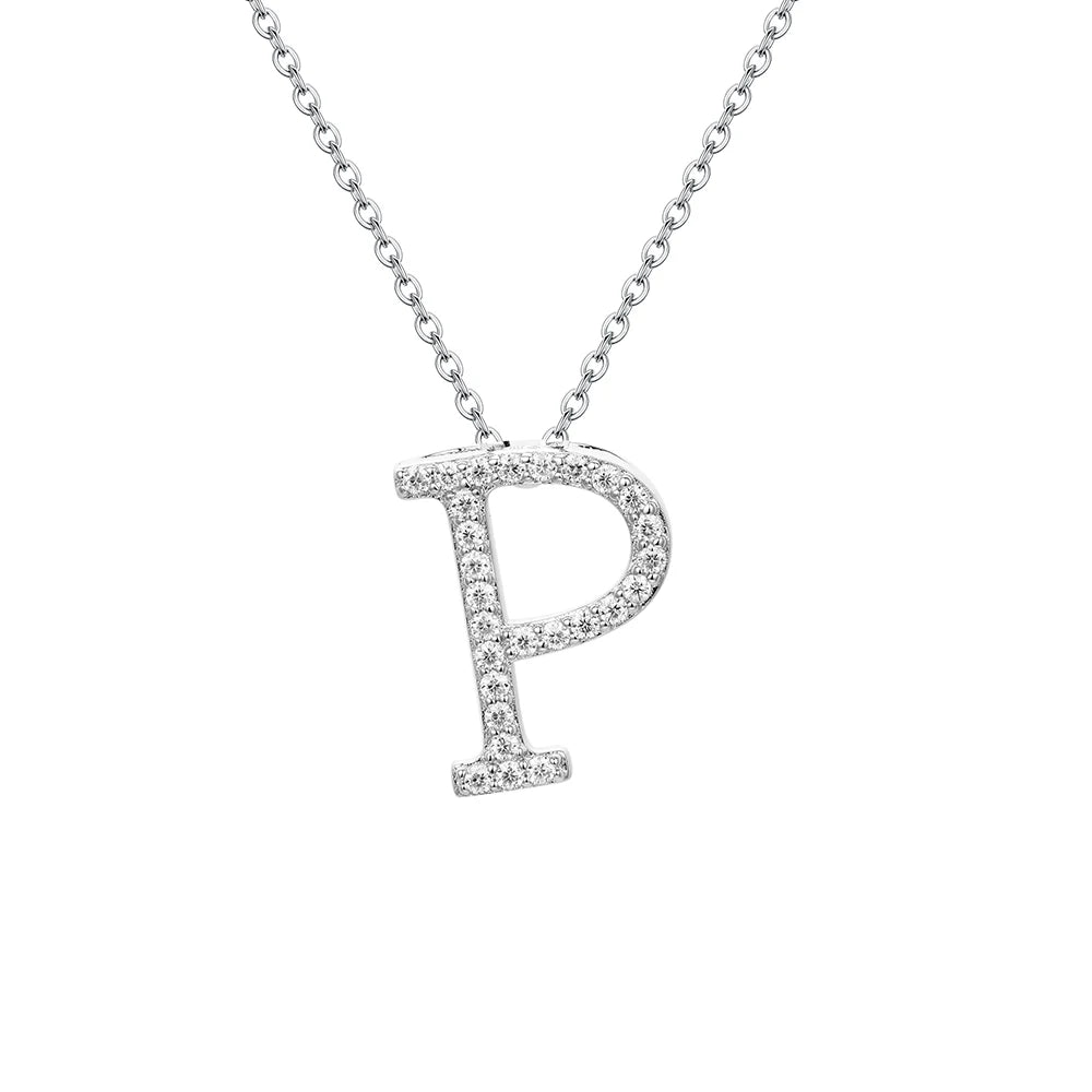 Letters Moissanite Necklace