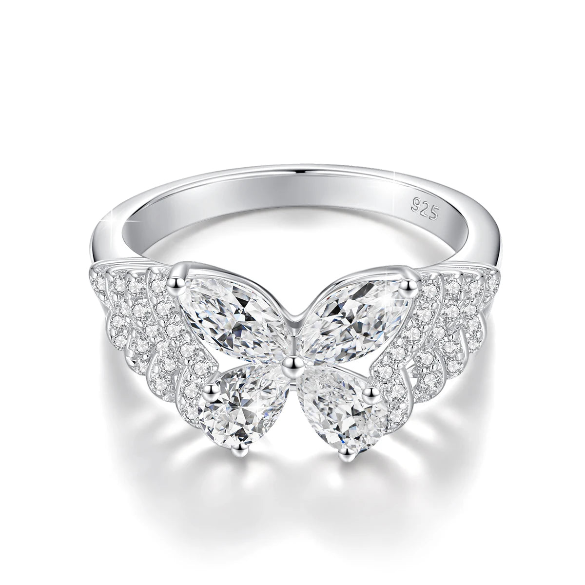 Butterfly Moissanite Ring